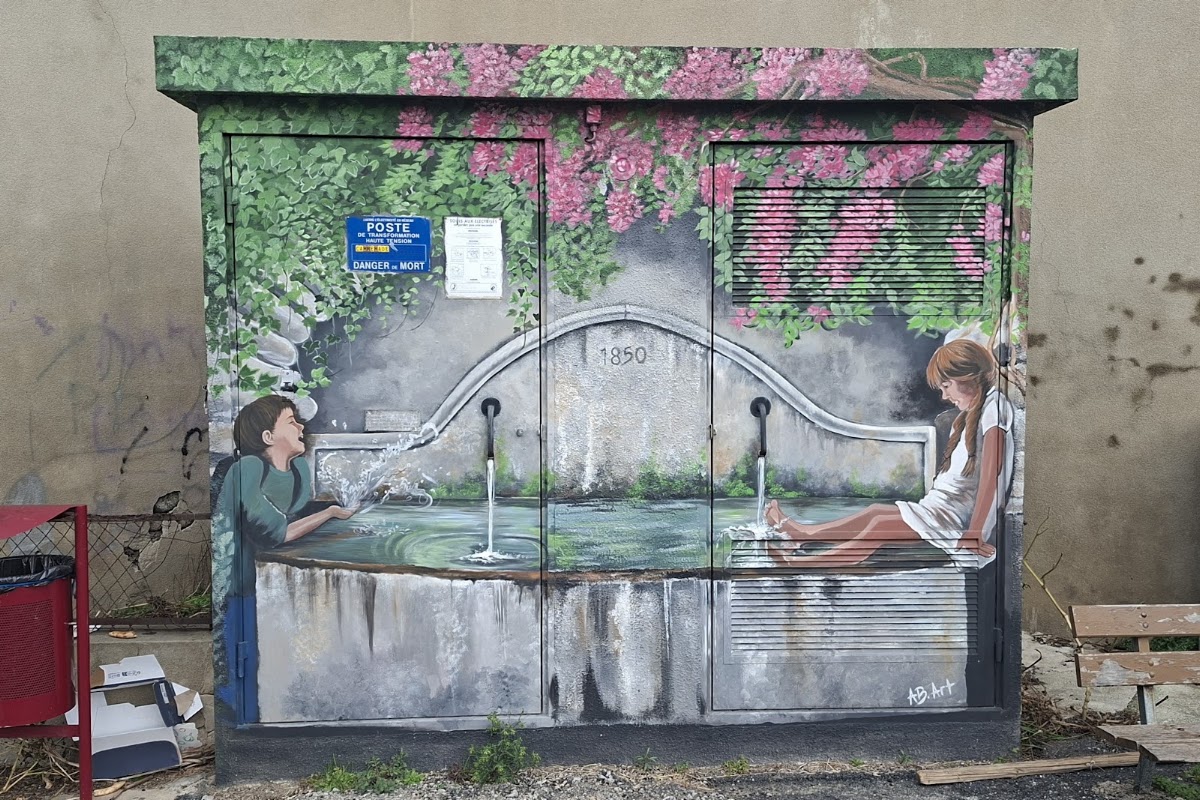 Mural « La fontaine » by AB Art