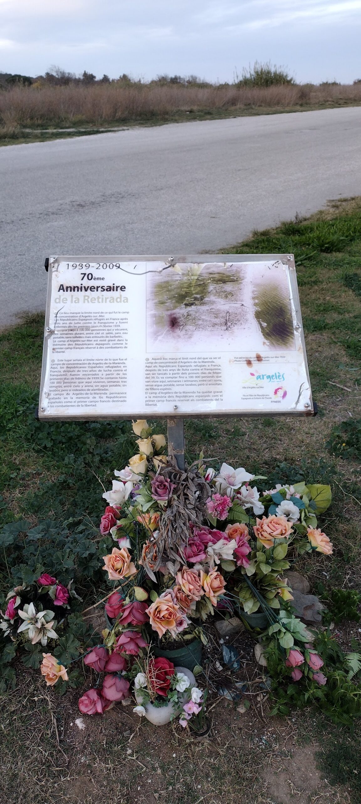 Placa nord del Camp d&rsquo;Argelers