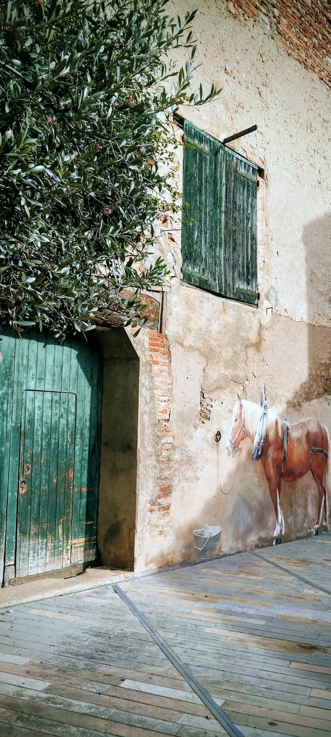 Trompe l&rsquo;oeil « le cheval » circuit des trompes l&rsquo;oeil de Sainte Marie la mer